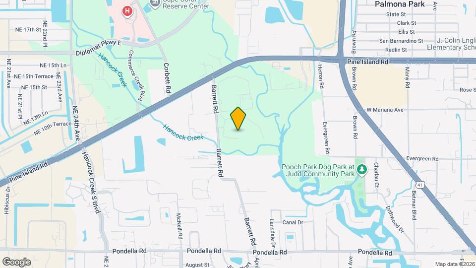 Caloosa Creek Mapa y Detalles de la Ubicación