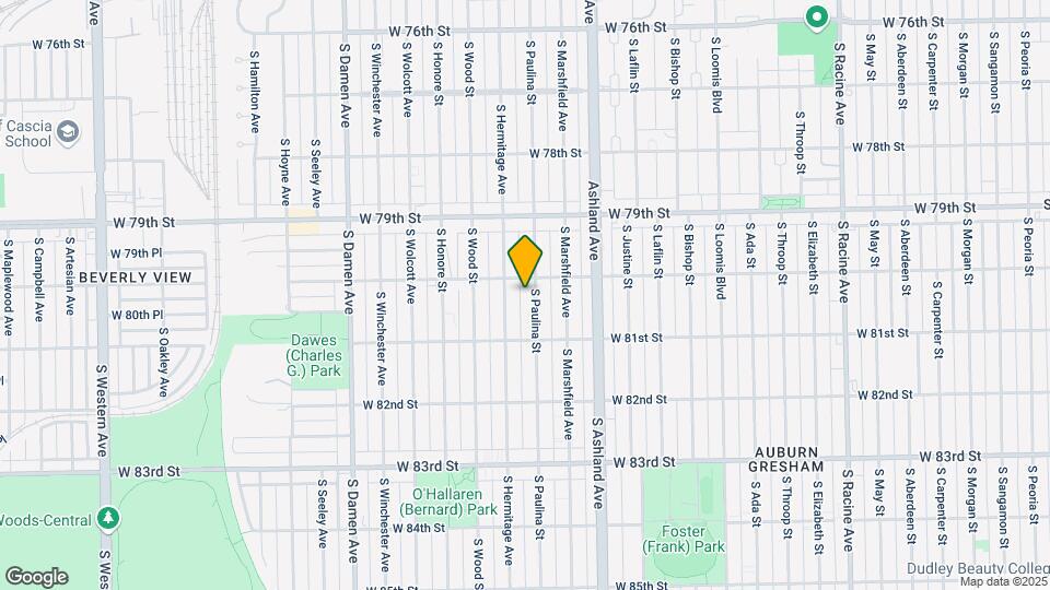 8016 S Paulina St, Unit 1 Map and Location Details