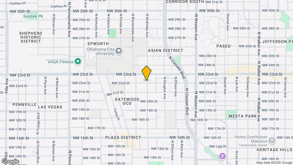 1603 NW 22nd St Map and Location Details