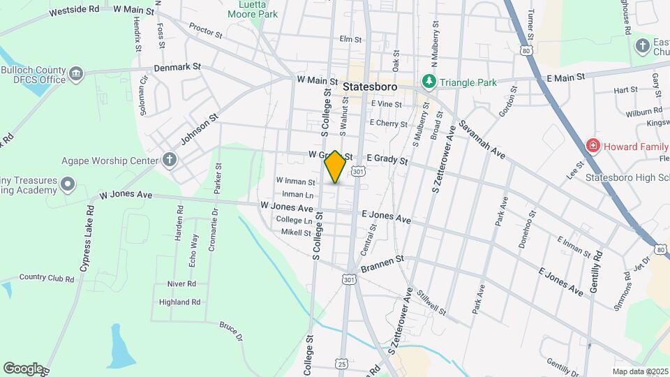 The Oaks On West Inman Map and Location Details