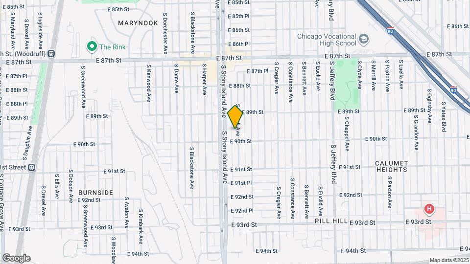 8942 S Cornell Ave Map and Location Details