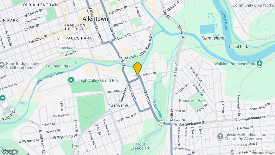 514 Auburn St Map and Location Details