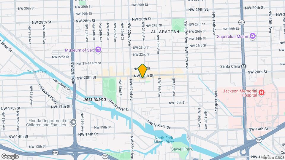 2145 NW 19th Ter, Unit 102 Mapa y Detalles de la Ubicación
