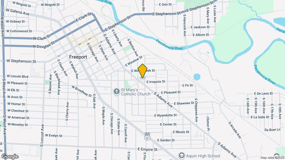 410 E Iroquois St Map and Location Details