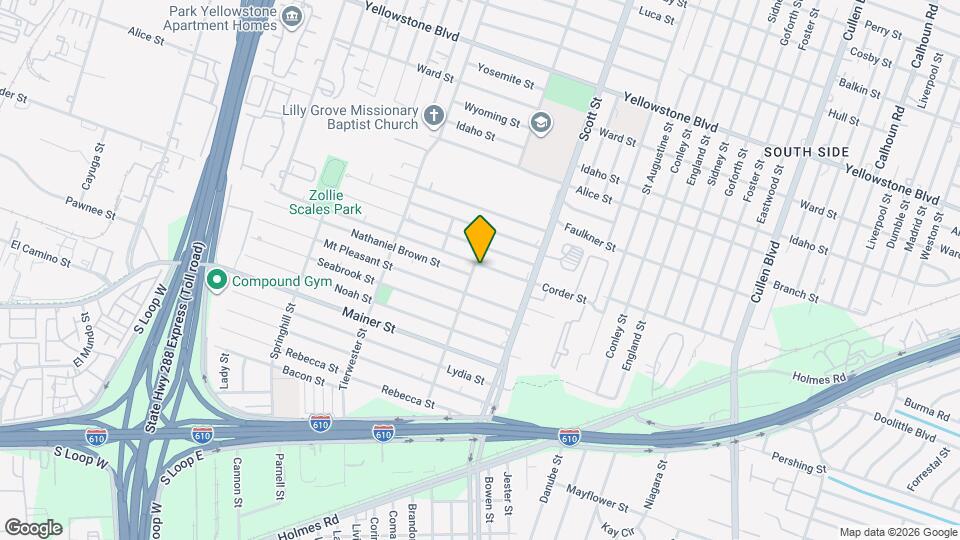 3748 Corder St Map and Location Details