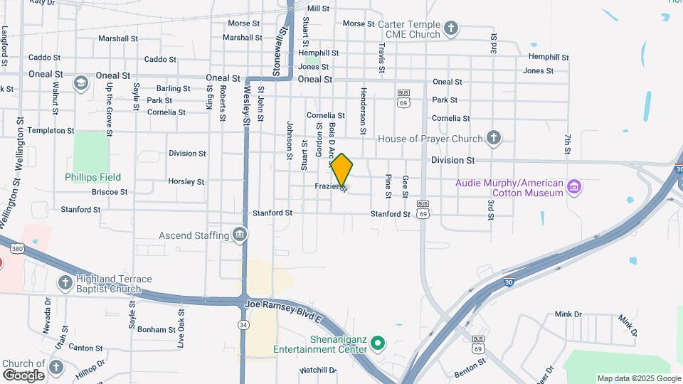 2117 Frazier St Map and Location Details