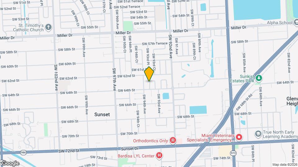 6304 SW 93rd Pl Map and Location Details