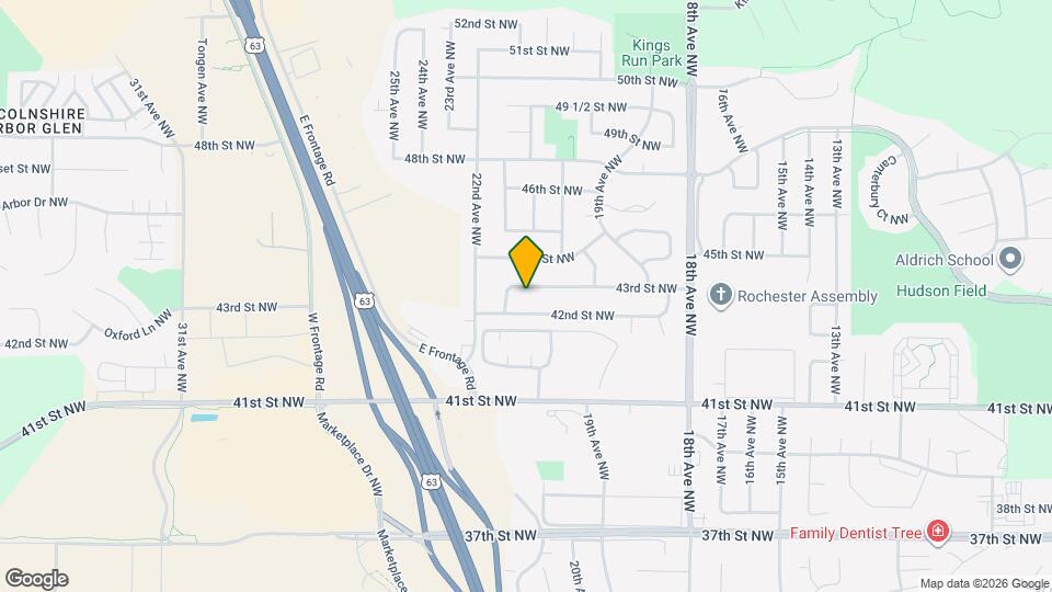 2106 43rd St NW Map and Location Details