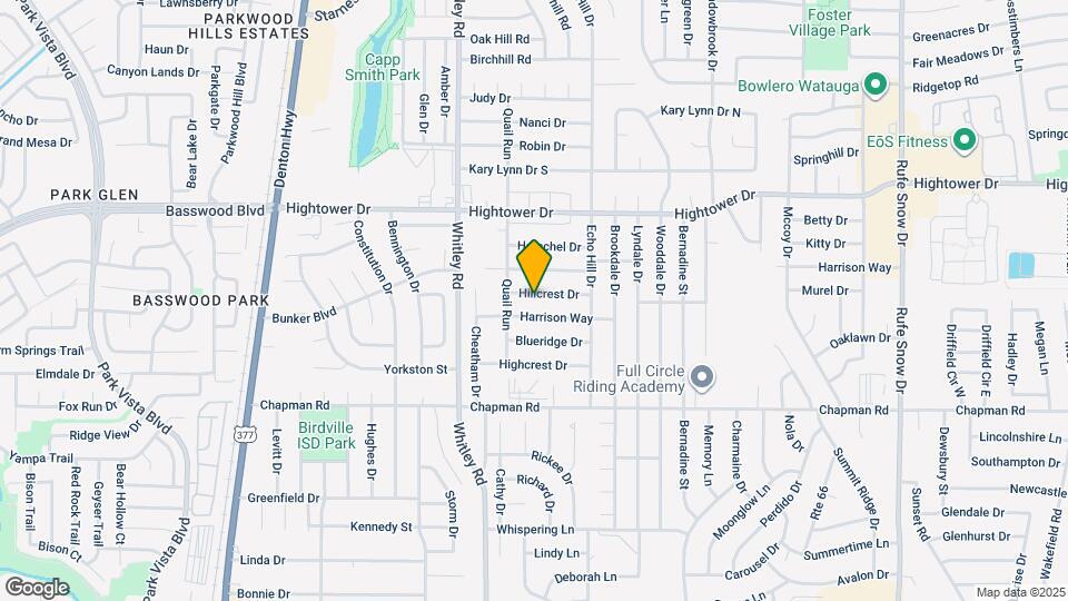 6016 Hillcrest Dr Map and Location Details
