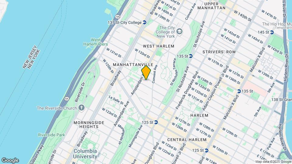 487 W 129th St Map and Location Details