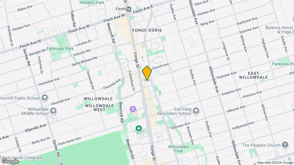 26 Norton Ave Map and Location Details