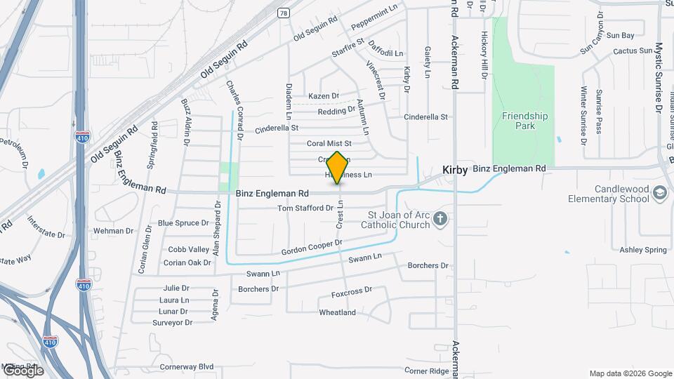 5223 Binz Engleman Rd Map and Location Details