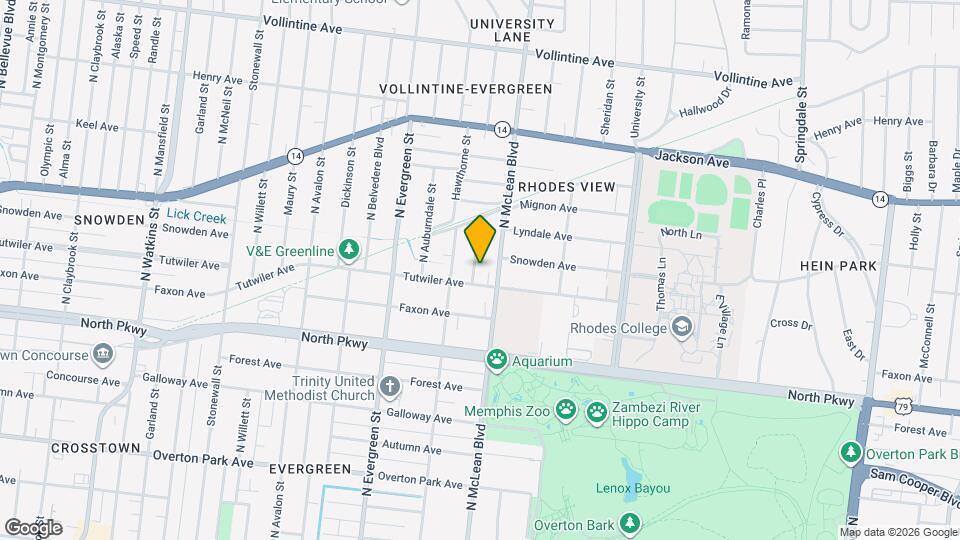 660 N Idlewild St Map and Location Details