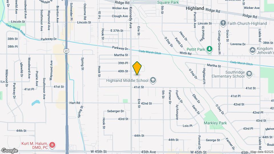 9218 Erie St, Unit 1C Map and Location Details