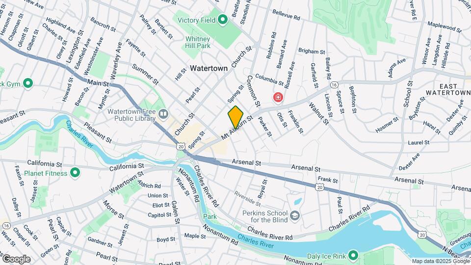 85 Mt Auburn St Map and Location Details