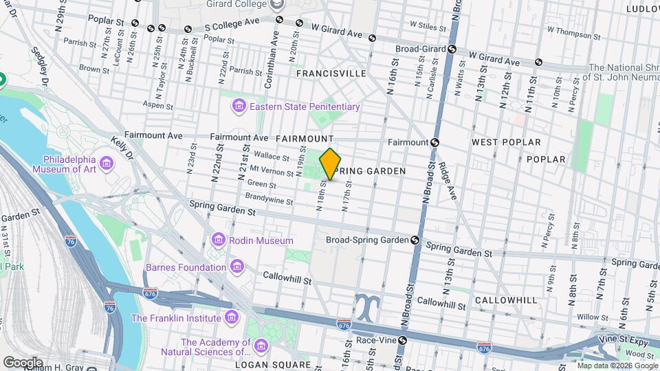 1732 Mt Vernon St Map and Location Details