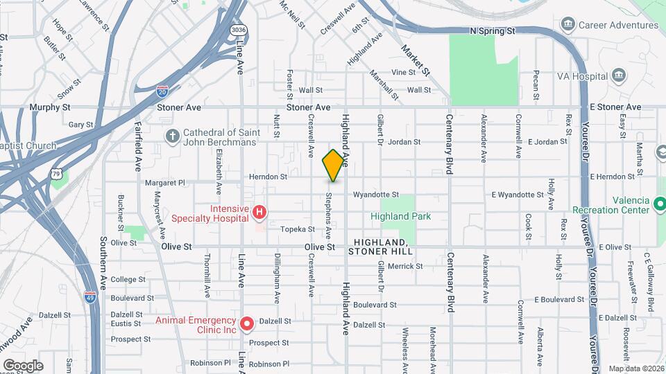 1621 Stephens Ave Map and Location Details