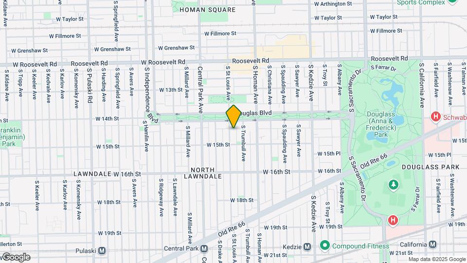 1427 S Saint Louis Ave Map and Location Details