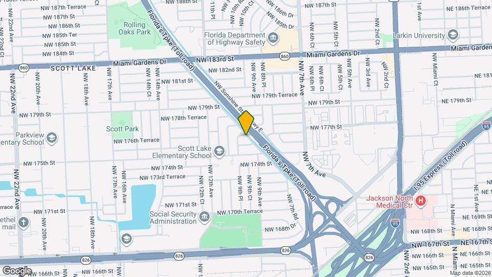 930 NW 176th Terrace Map and Location Details