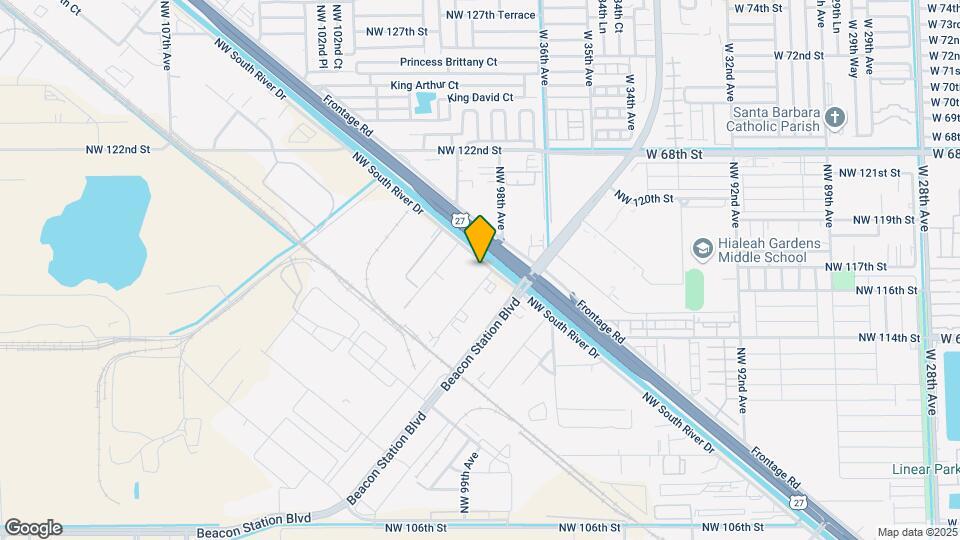11710 NW South River Dr Map and Location Details