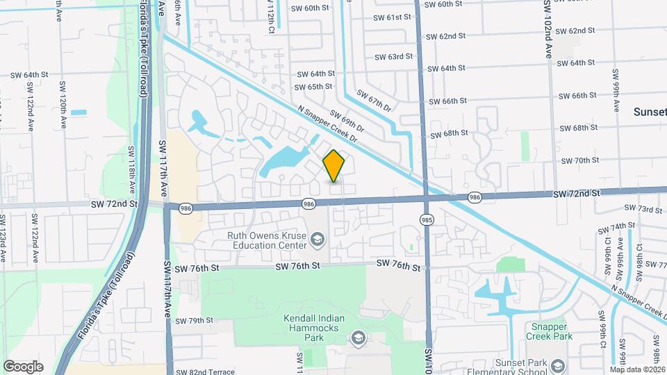 10960 SW 71st St Map and Location Details