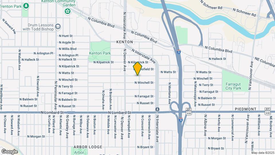 1806 N Watts St Map and Location Details