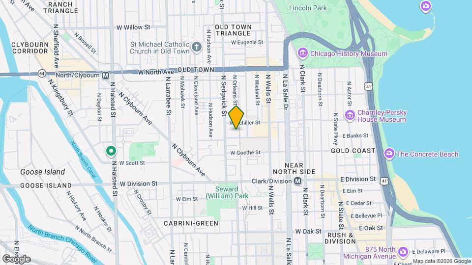 322 W Evergreen Ave, Unit 1 Map and Location Details