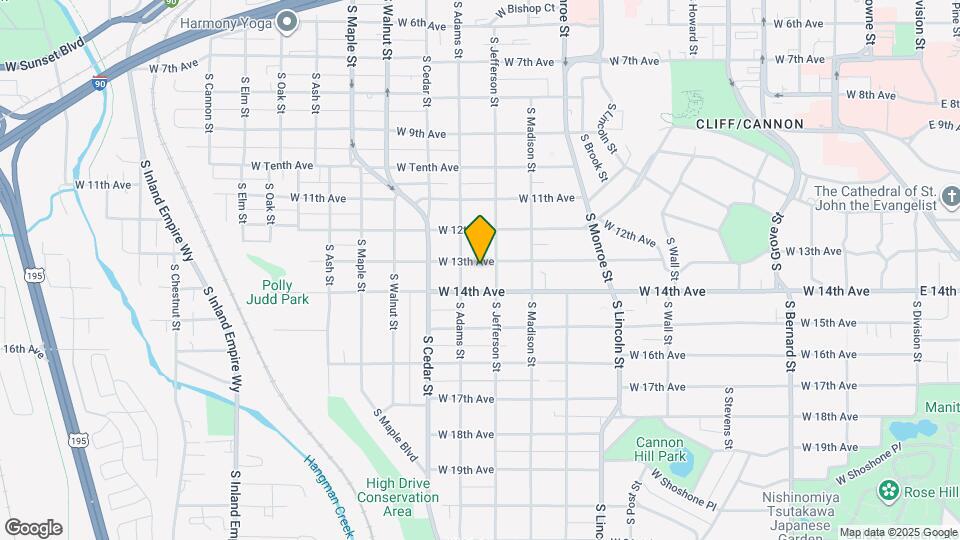 1211 W 13th Ave Map and Location Details