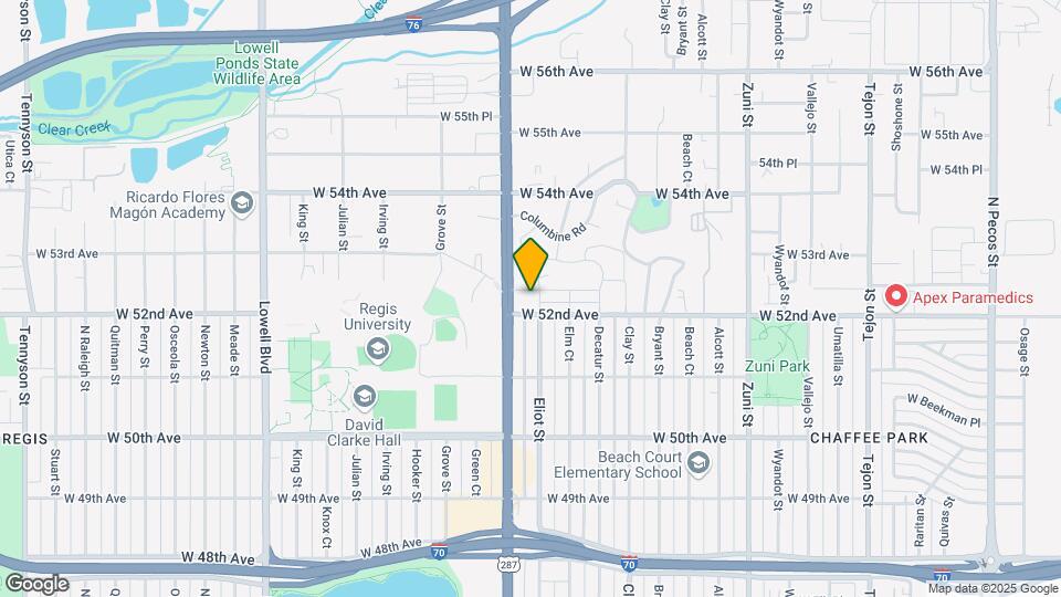 5231 Eliot St Map and Location Details