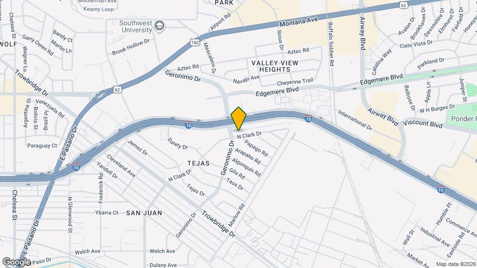 1105 N Clark Dr Map and Location Details