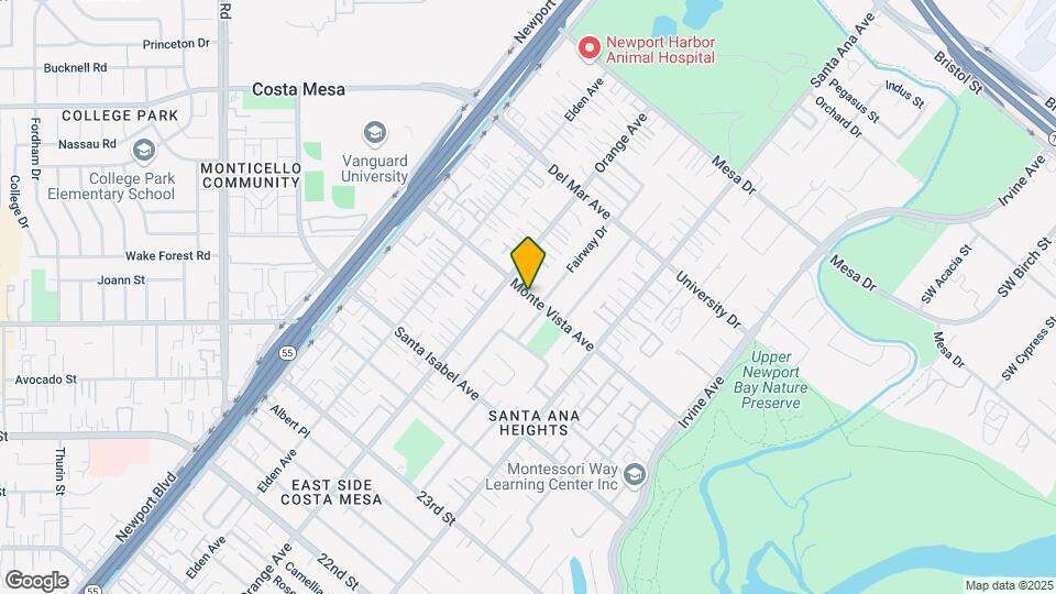 219-221 Monte Vista Ave Map and Location Details