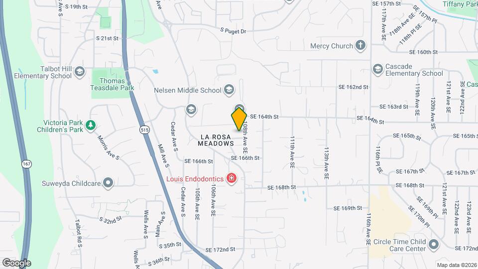 10738 SE 165th St Map and Location Details