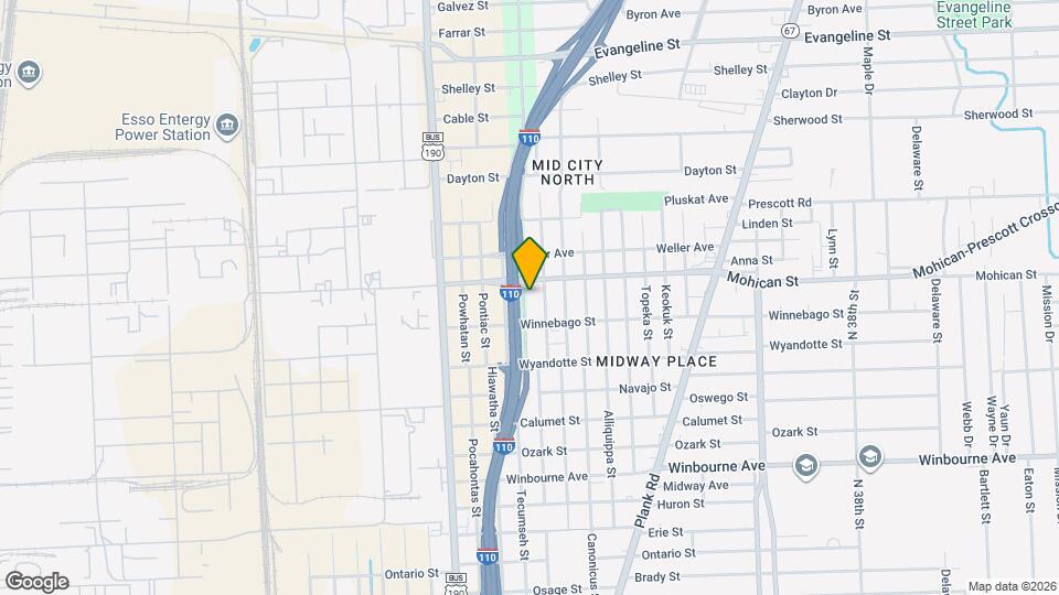 3860 Baton Rouge Ave Map and Location Details