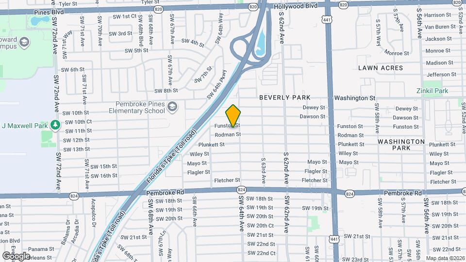 6409 Rodman St Map and Location Details