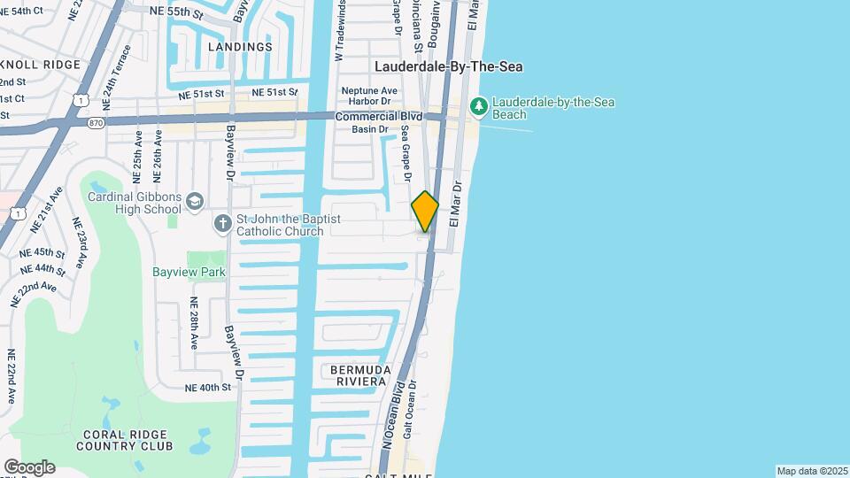 4109 N Ocean Dr, Unit 15 Map and Location Details