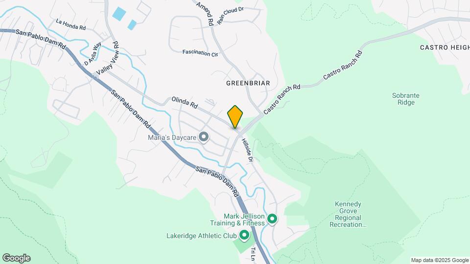 5880 Olinda Rd Map and Location Details