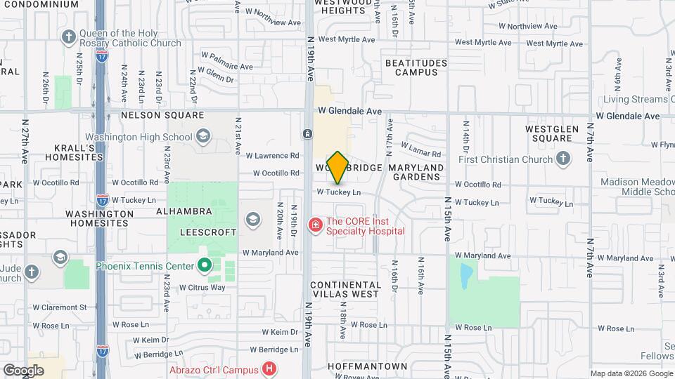 1816 W Tuckey Ln Mapa y Detalles de la Ubicación