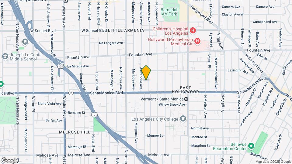 1139 N Kenmore Ave Map and Location Details