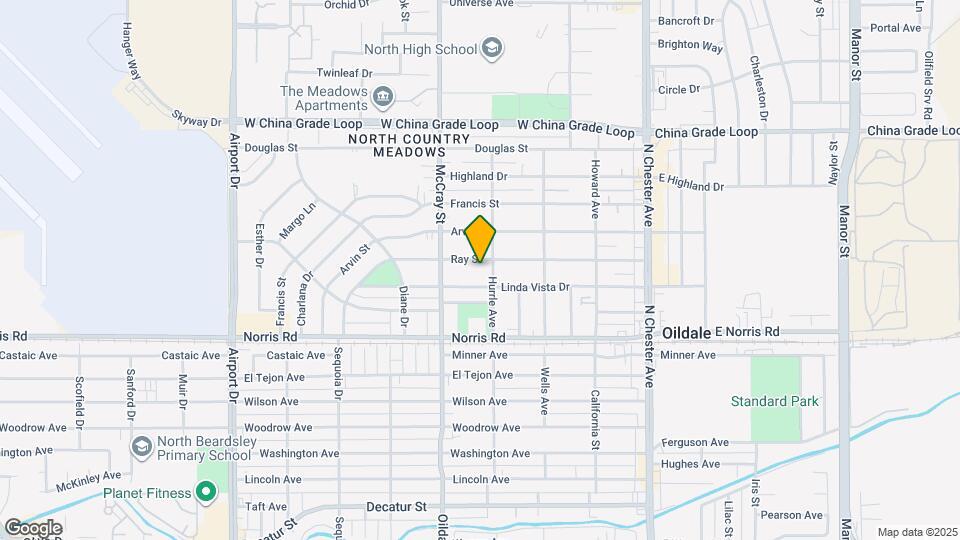 411 Ray St Map and Location Details