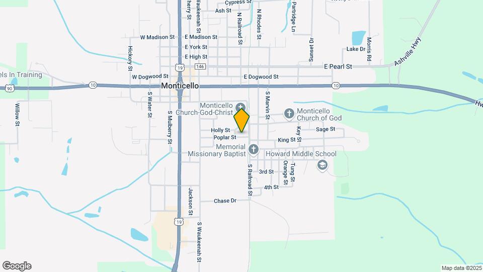 660 Poplar St Map and Location Details