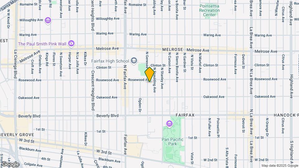 454 N Genesee Ave Map and Location Details