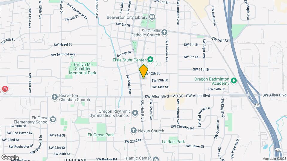 5810-5880 SW Hall Blvd Mapa y Detalles de la Ubicación