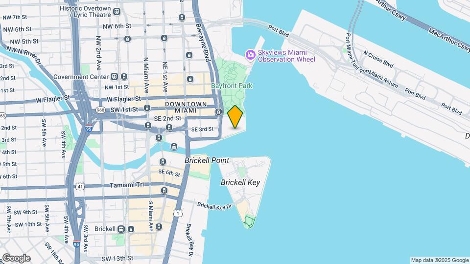 335 S Biscayne Blvd, Unit 3910 Mapa y Detalles de la Ubicación