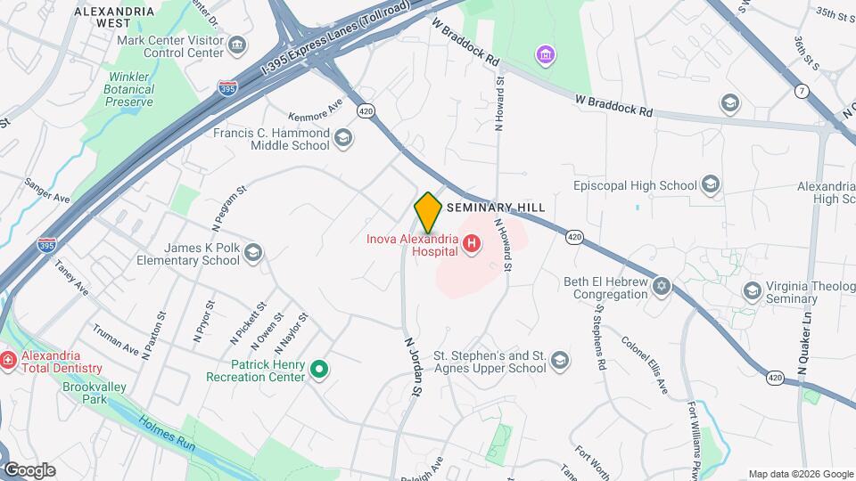 1329 N Ivanhoe St Map and Location Details