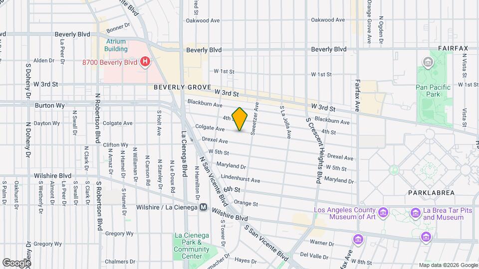 6630 Colgate Ave Map and Location Details