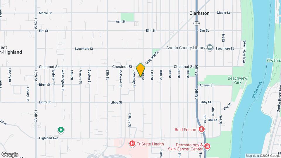 1036 12th St Map and Location Details
