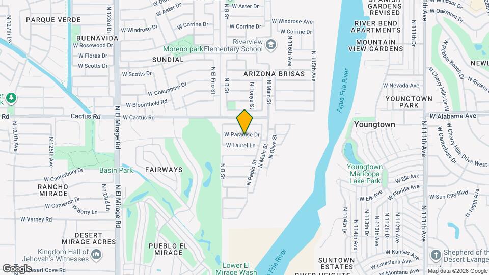 11801 W Paradise Dr Mapa y Detalles de la Ubicación