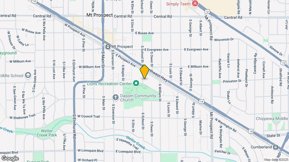401 E Lincoln St Map and Location Details