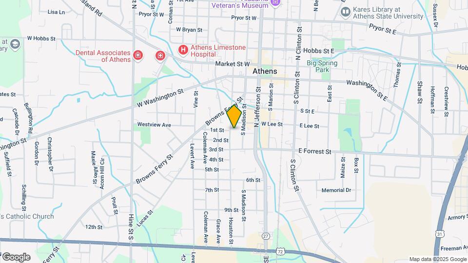 505 S Houston St Map and Location Details