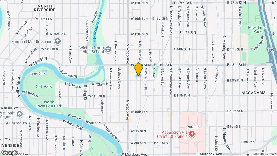 1304 N Fairview Ave Map and Location Details